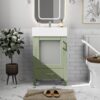 Bathroom Vanity With Ceramic Sink And Ample Storage, Ideal For Small Bathrooms - Green - Image 7