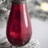 Luster Tear Drop Ornament, Glass Decorative Hanging Christmas Tree Ornaments For Holiday Party Decorations (Set of 12) - Red - Image 3