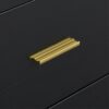 Modern 8 Drawer Dresser Ample Storage Wide Chest, Sturdy - Black - Image 6