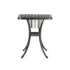 Outdoor Cast Aluminum Bistro Table With Ice Bucket - Black Copper - Image 4