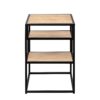 Modern Minimal Floating Shelf Side Table - Coastal Oak - Image 4