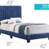 Lodi - Twin Bed - Navy Blue - Image 5