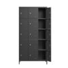 15 Door Lockers With Lock For Employee Storage - Black - Image 17