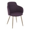Boyne - Contemporary Chair (Set of 2) - Antique Copper / Purple - Image 2