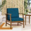 Kaleidoscope - Club Chair With Slat Paneling - Blue - Image 4