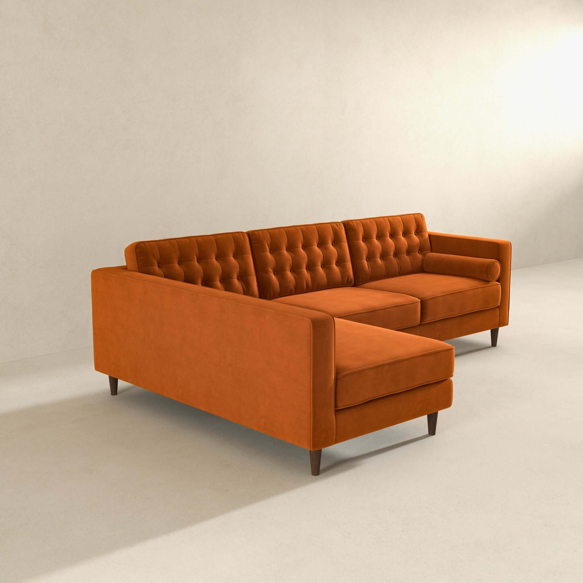 Christian - Sectional Sofa Left Facing - Burnt Orange - Image 7