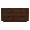 Lola - Mid-Century Modern Dresser With 6 Drawers - Dark Brown - Image 13