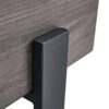 Rustic Wood Grain Coffee Table With Black Metal Legs Elegant Natural Wood Tones - Gray - Image 18