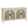 Rattan 4 Door Cabinet, Suitable For Bedroom - Natural - Image 6