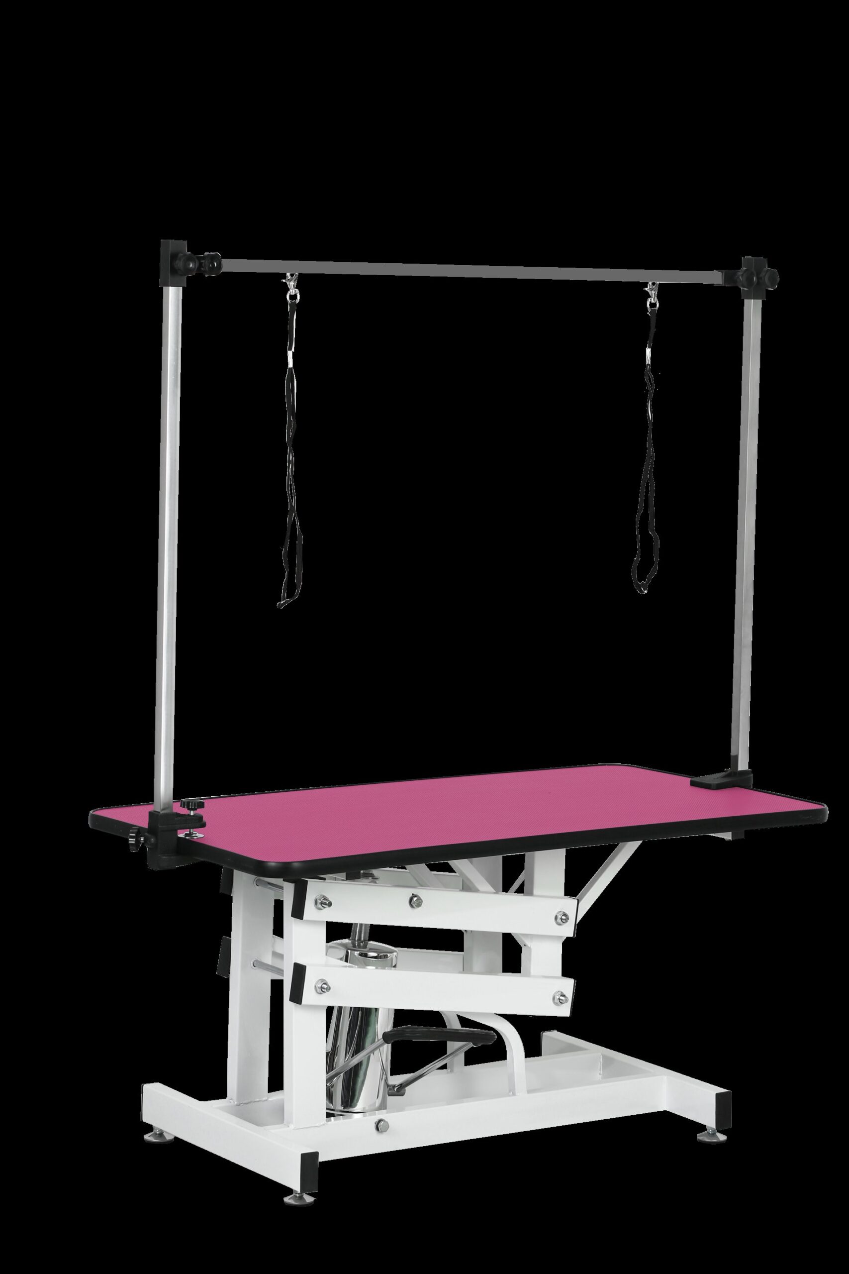 Hydraulic Pet Grooming Table With"H" Arm - Pink - Image 6