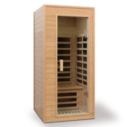 Hemlock - 1 Person Far Infrared Roof Embedded Indoor Sauna Room - Natural