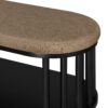 Scandi - Upholstered Top Storage Bench With Lower Shelf - Black - Image 3