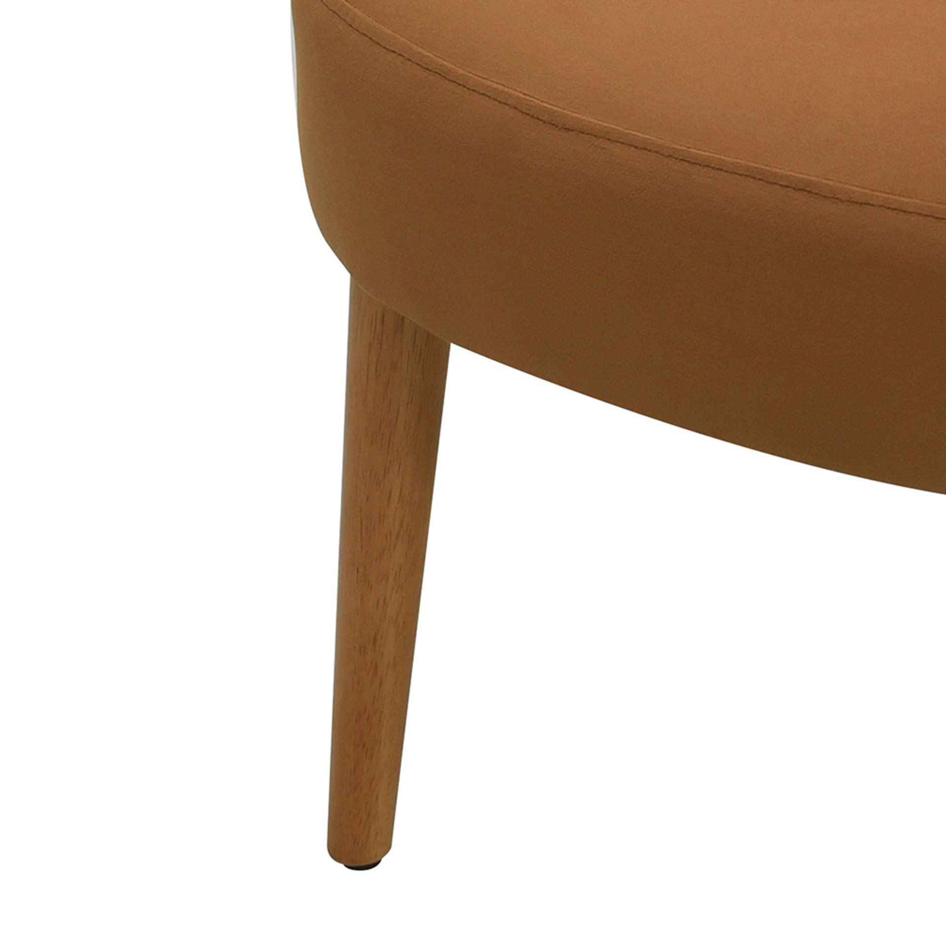 Mid Century Accent Chair With Rattan Armrests And Wooden Legs Velvet For Living Room, Bedroom, Or Balcony - Brown - Image 13