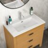 Rectangular Single Vanity Top With 1 Faucet Hole And Overflow, 35" X 20", Sink Only - White - Image 5