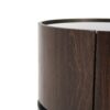 Elegant Italian High Grade Double Layer Storage Round Side Table - Brown / Black - Image 14