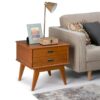 Draper - Mid Century Side Table - Teak Brown - Image 8