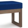 Milltown - Footstool Small Ottoman Bench - Blue - Image 4