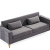 Aesthetic Sofas For Living Room, 3 Seater Couch With Classic Modern Appeal And Luxurious Soft Comfort - Gray - Image 2
