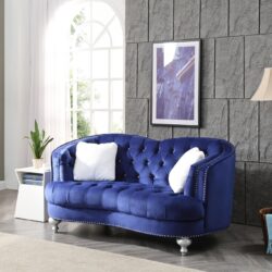 Charming Traditional Loveseat - Blue