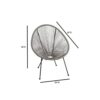 Outdoor Lounge Chair Set With Handwoven Seats, Weather Resistant - White - Image 3