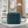 Fluffy Bean Bag Chair, Comfortable Bean Bag For Adults And Children, Super Soft Lazy Sofa Chair With Memory Foam And Ottoman, Indoor Modern Focus Bean Bag Chair For Living Room, Bedroom, Apartment - Green - Image 7