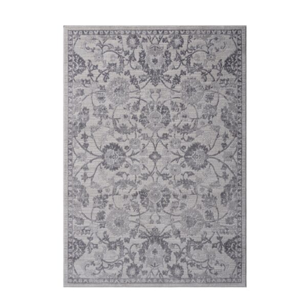 Marfi - 5' X 7' Oriental Area Rug - Gray / Silver