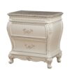 Chantelle - Nightstand With Granite Top - White - Image 7