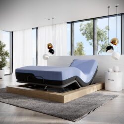 Refresh - 12" King Size Flex Head Hybrid Cooling Fast Responding Latex Foam And Coil Mattress - Blue