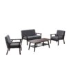 Bahamas - Coffee Table, Loveseat And 2 Chair (Set of 4) - Espresso - Image 9