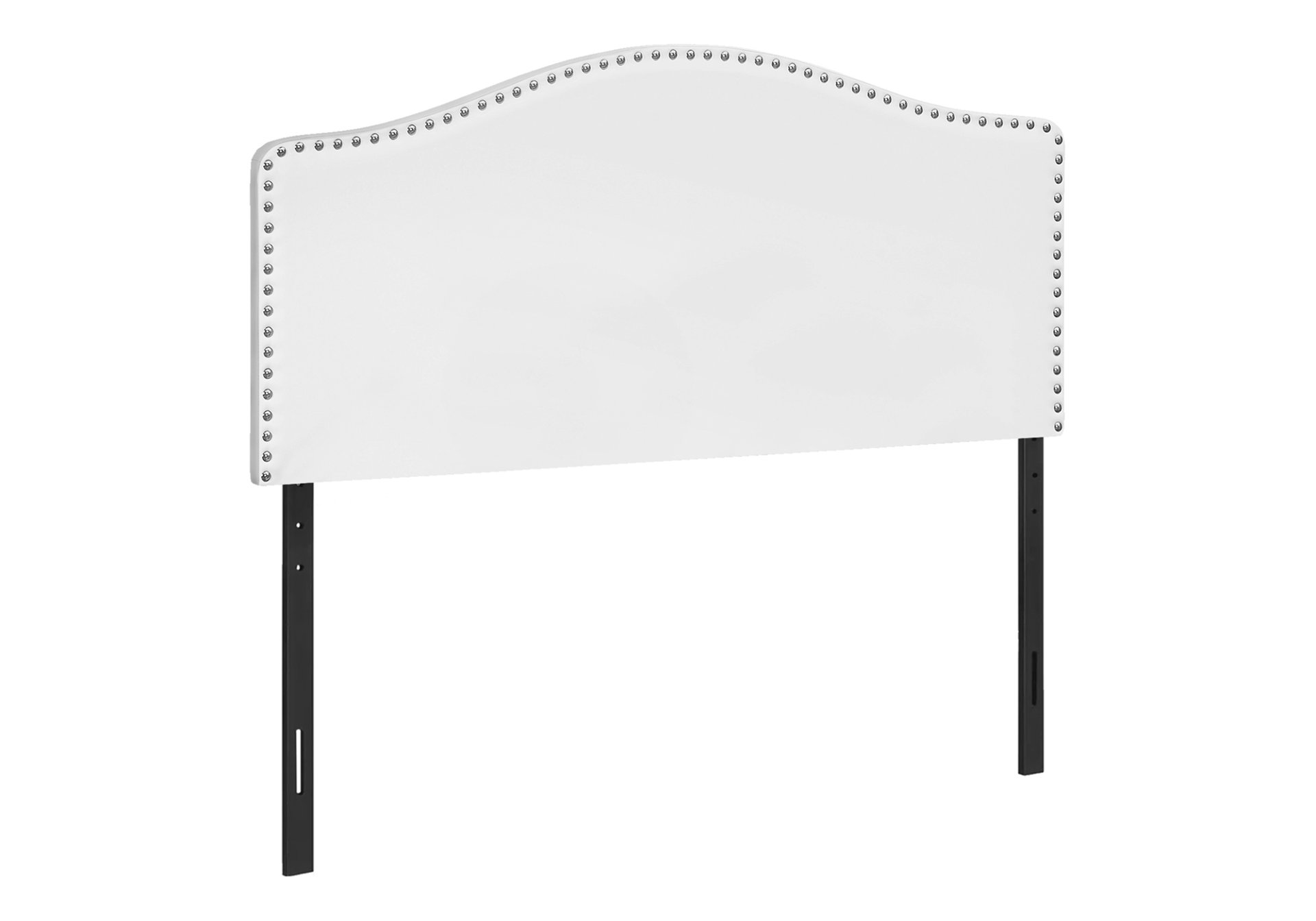 Full Size, Bed Headboard Only, Upholstered, Transitional - White - Image 2