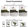 Oversized Deep Seat Sectional Sofa With Reversible Chaise, Loop Yarn Fabric 5 Seat Armless Indoor Furniture, Convertible L-Shaped Couch - Green - Image 16