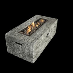 Reinforced - Propane / Gas Fire Pit Table - Stone Gray