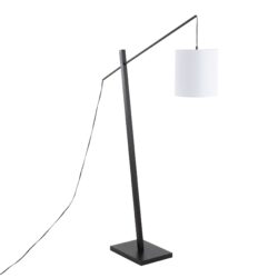 Arturo - Contemporary Floor Lamp - Black / White