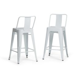 Rayne - Metal Counter Height Stool (Set of 2) - White