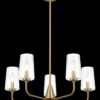 Dazzle - 5 Lights Chandelier With Clear Seeded Satin - Antique Brass / Clear / Gold - Image 2
