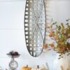 Metal Wall Art With Grid Pattern - Silver - Image 3