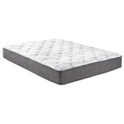 10" King Quilted Hybrid Mattress, Medium Firm - Black / White
