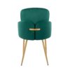Dahlia - Contemporary Dining Chair (Set of 2) - Gold / Green - Image 5