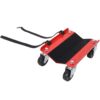Heavy Duty Snowmobile Dolly V Slide With 2.5" Swivel Casters, Rubber Pad, 1500Lbs Capacity Steel - Red - Image 10