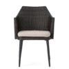 Kenneth - Outdoor Dining Chairs (Set of 2) With Cushions - Brown Multi - Image 6