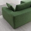 Modular Sectional Living Room Sofa Set, Modern Minimalist Style Couch, Upholstered Sleeper Sofa Salon, 2 Piece Free Combination, L-Shape - Green - Image 16