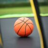 14Ft Trampoline With Basketball Hoop Inflator And Ladder (Inner Safety Enclosure) - Green - Image 24