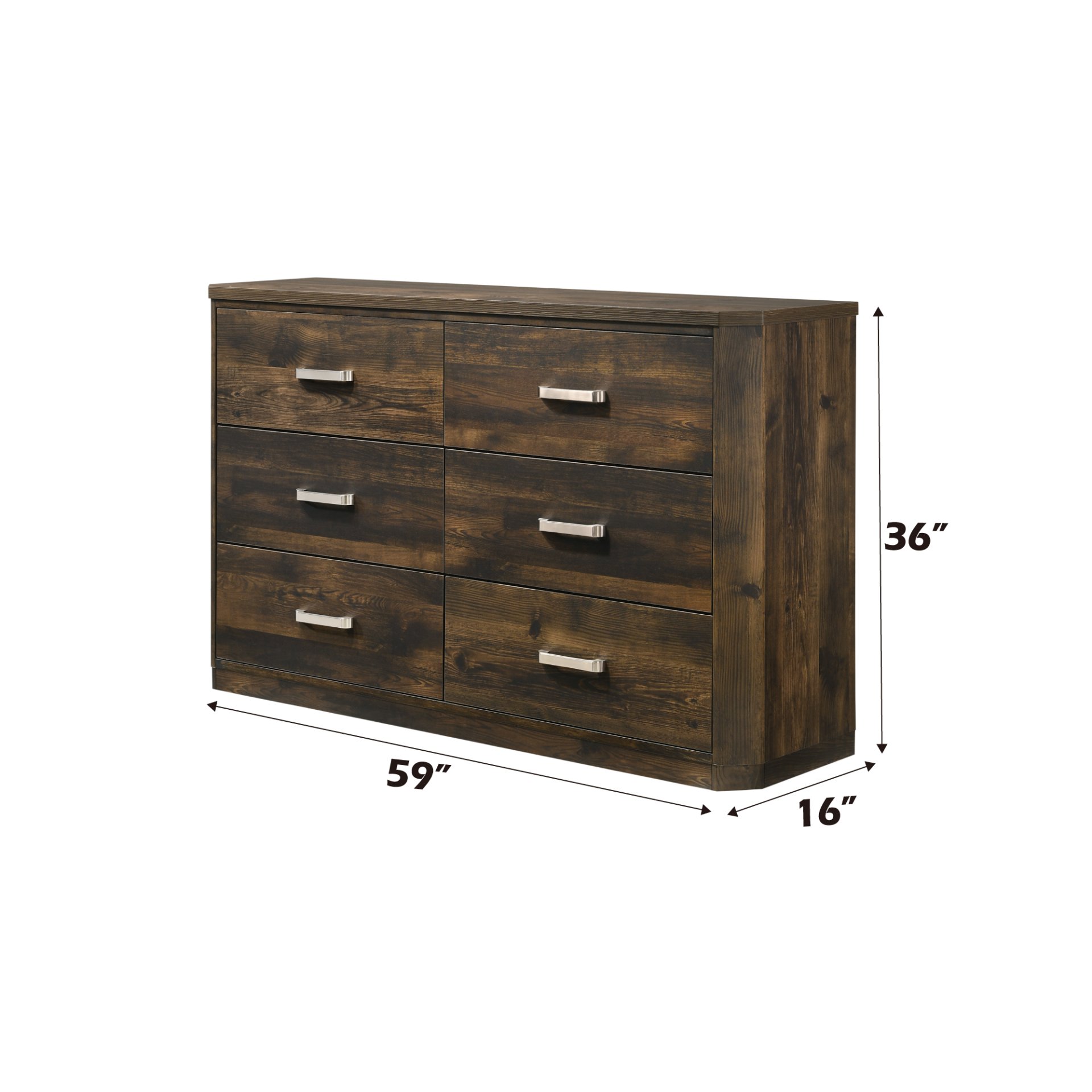Elettra - Rustic Dresser - Walnut - Image 2