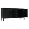 Stylish Storage Cabinet Sideboard With Unique Geometric Circle Door Design - Black - Image 13