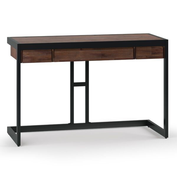 Erina - Small Desk - Distressed Charcoal Brown