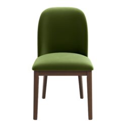 Kaitlyn - Dining Chair (Set of 2) - Brown / Light Green / Olive Green