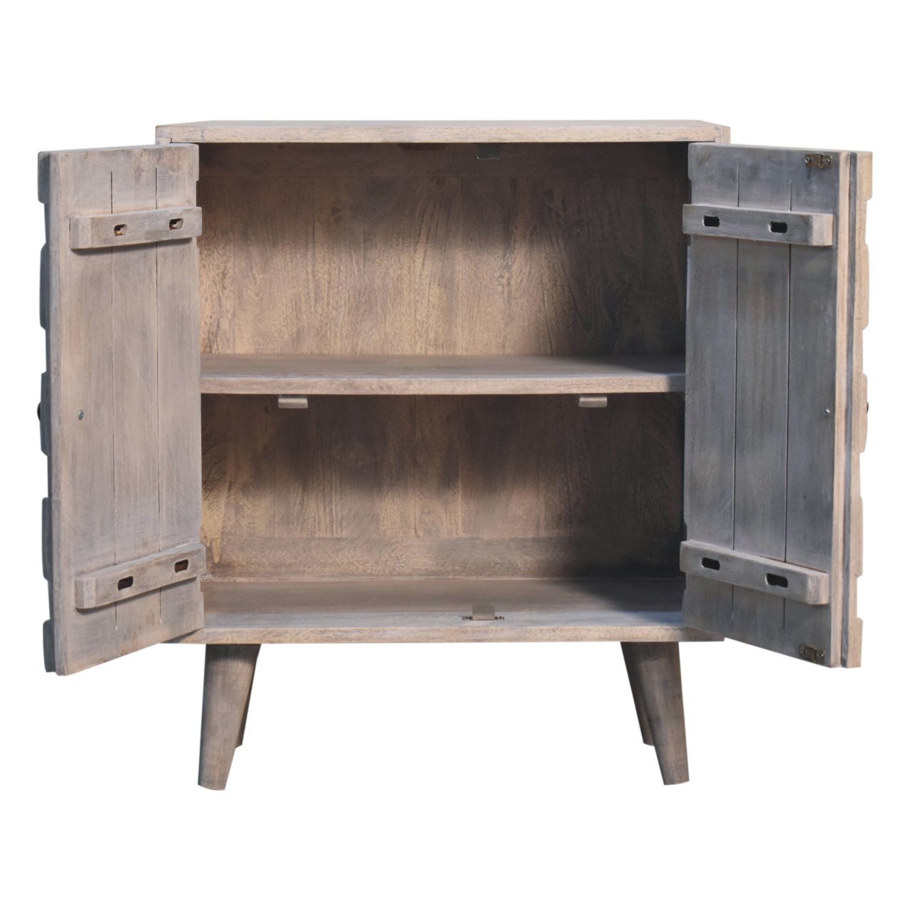 Mini Pineapple Carved Cabinet - Gray - Image 3