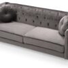 Elegant Contemporary Sofa - Dark Gray - Image 2