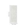 Macau - Non - Slip Runner Rug - White / Gray - Image 6