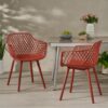 Poppy - Chair (Set of 2) - Red - Image 4